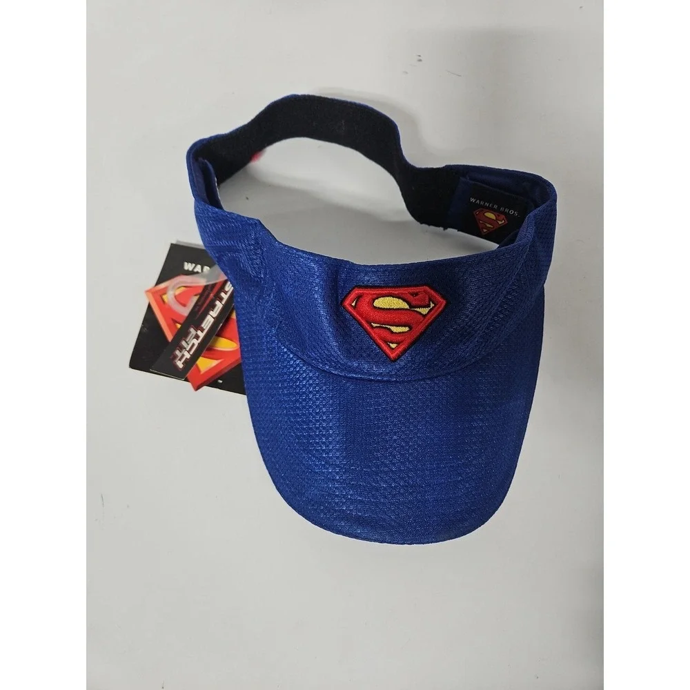 Vintage Superman Youth 8-20 Visor Warner Bros 2002 S(02)